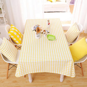 北欧家居台布（黄细格）