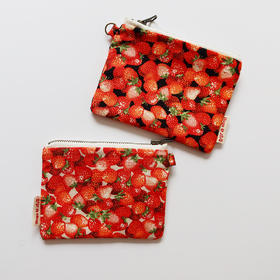 HUJI祤集kacase卡包插画草莓草莓小草莓