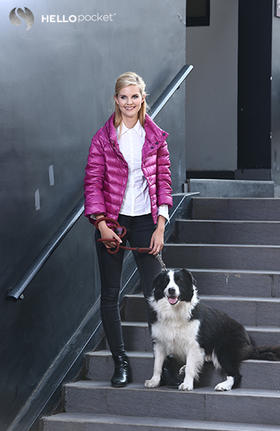 HPWL018短款八分袖高领廓形鹅绒服