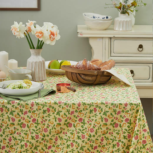 阳春小镇桌布欧式餐桌布长方形家用茶几桌布布艺棉布桌布书桌 商品图4