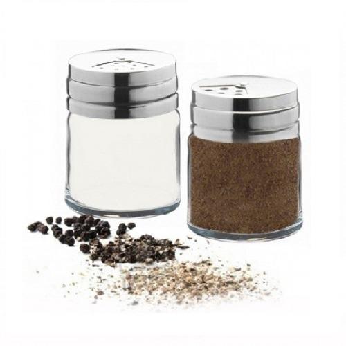 【彩盒2支装】帕莎43880不锈钢盐胡椒调味瓶7 cm 商品图0