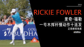 里奇·福勒｜2018一号木挥杆慢动作（俯视&正前）角度