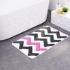 波浪条纹居家防滑地垫（粉色） 商品缩略图0