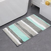 竖条纹居家防滑地垫（浅绿色） 商品缩略图0