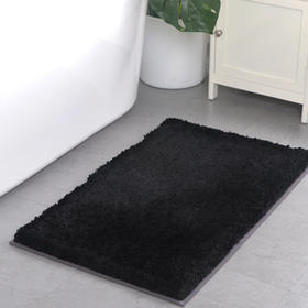 纯色居家防滑地垫（黑色）