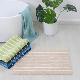 简约线条居家防滑地垫（米色）