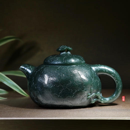和田玉（碧玉）玉壶--供春壶（宋鸣放6696）272.04G 商品图0