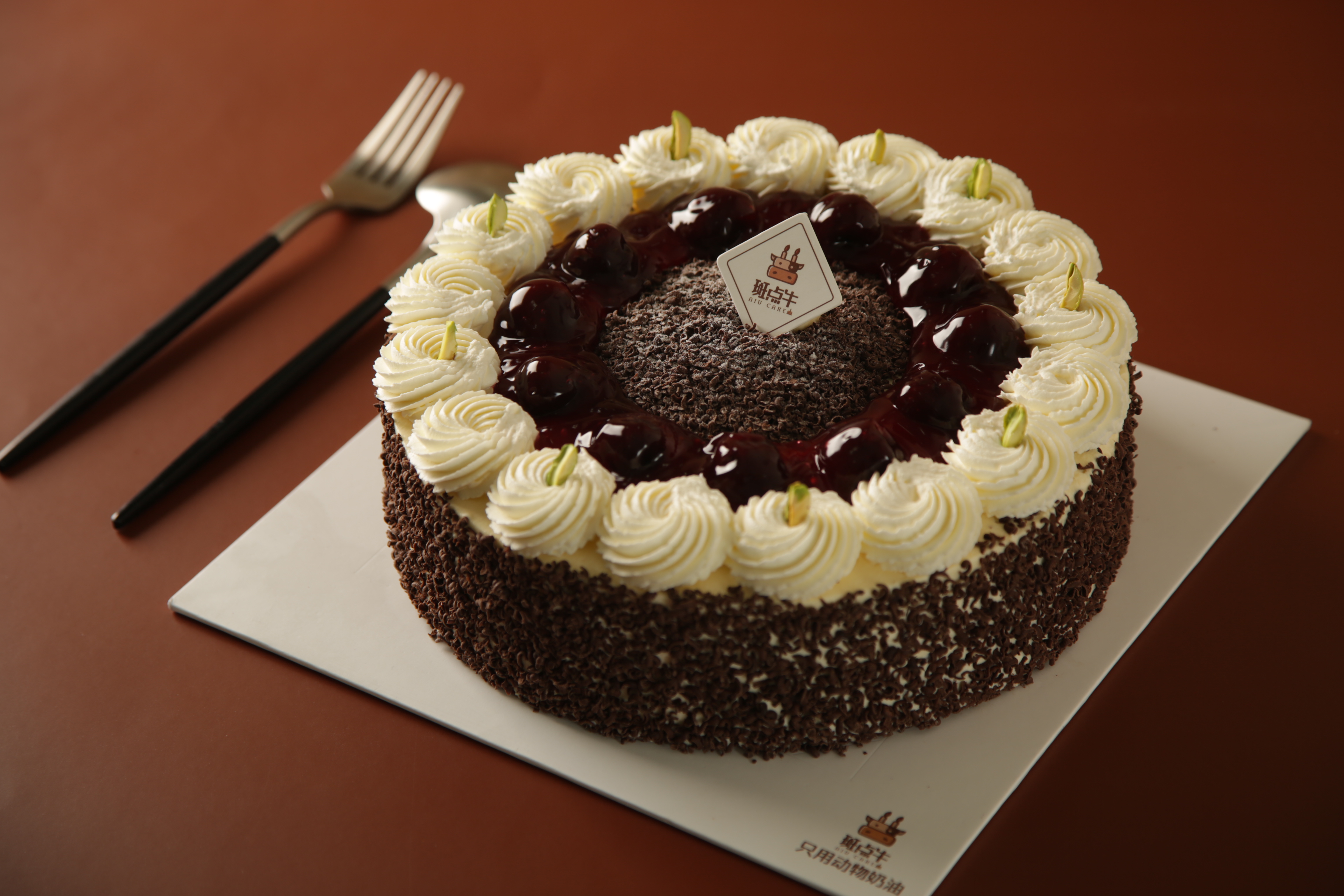 德式黑森林切块 1块装 - 斑点牛蛋糕