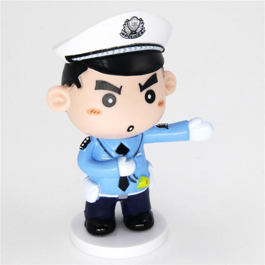 可爱创意警察公仔车载手办摆件 小欣漫画g2警察公仔交警小j