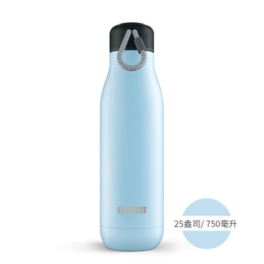 750ml不锈钢保温瓶-淡蓝色 商品图0