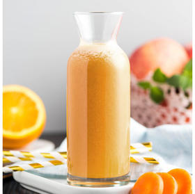 有机鲜榨果蔬：苹果胡萝卜汁（冰500ml）