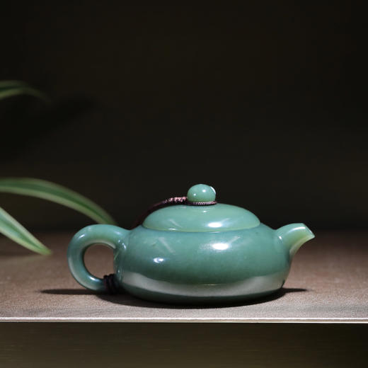 和田玉（青玉）玉壶--扁壶（宋鸣放6672）119.94g 商品图1