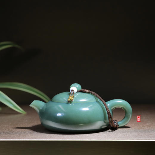 和田玉（青玉）玉壶--扁壶（宋鸣放6672）119.94g 商品图0