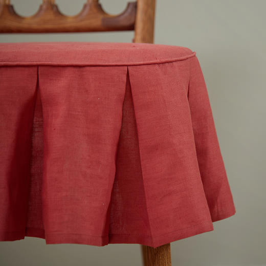 亚麻椅子坐垫餐椅垫花边垫子 商品图3