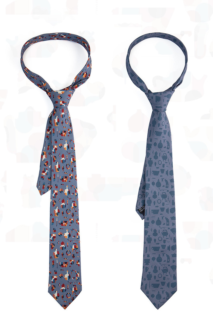 苏州博物馆苏博绘影真丝领带男士正装领带装饰衬衫领带情人节礼物