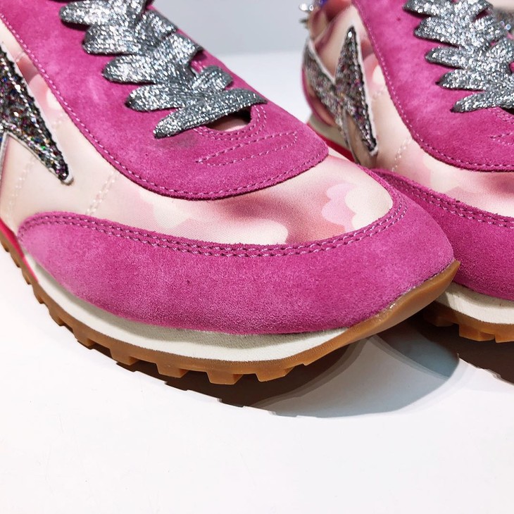 marc jacobs 奥特莱斯闪电撞色铆钉装饰运动休闲鞋 特价