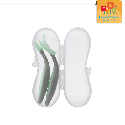 澳洲B.BOX冰淇淋系宝宝学习三角叉+勺套装-雪糕紫07241 商品图3