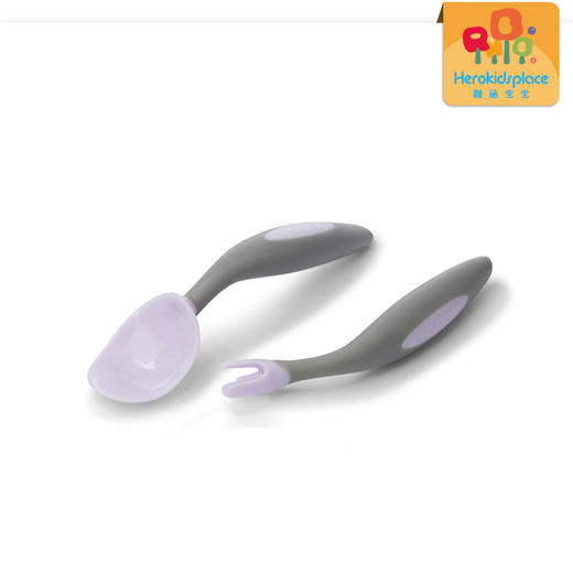 澳洲B.BOX冰淇淋系宝宝学习三角叉+勺套装-雪糕紫07241 商品图1