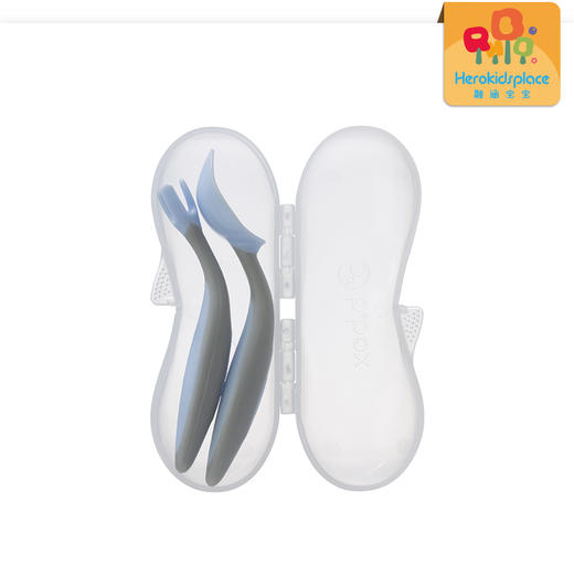 澳洲B.BOX冰淇淋系宝宝学习三角叉+勺套装-雪糕紫07241 商品图2