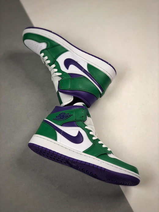 男女鞋 air jordan 1 mid"incredible hulk"绿巨人板鞋 aj1 中帮