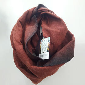 TUMAR羊绒披巾-酒红