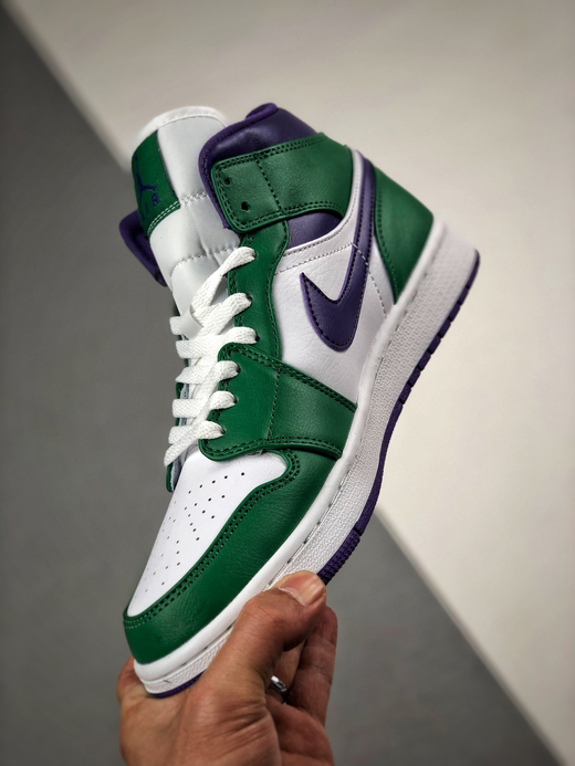 男女鞋 air jordan 1 mid"incredible hulk"绿巨人板鞋 aj1 中帮