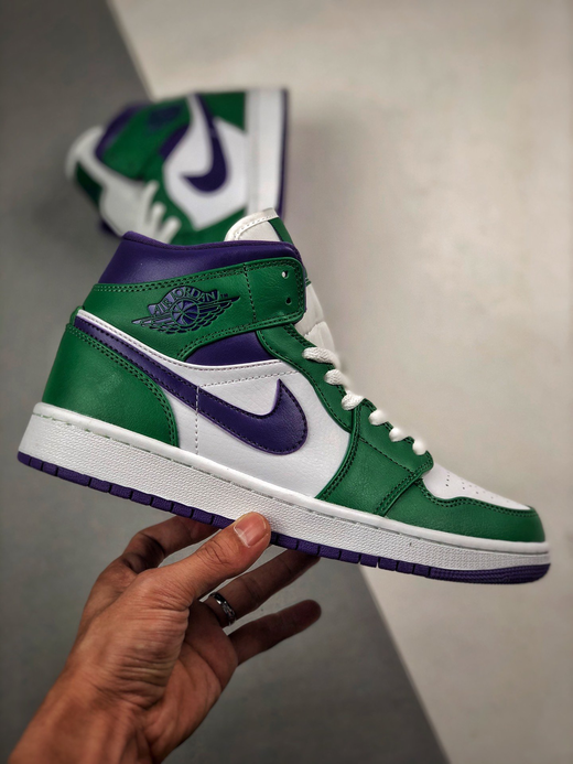 男女鞋 air jordan 1 mid"incredible hulk"绿巨人板鞋 aj1 中帮
