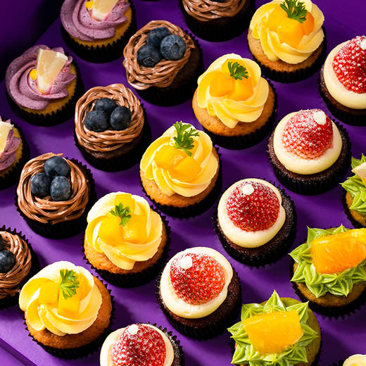 邂逅味蕾 | 满满水果杯子蛋糕礼盒 | 聚会杯子蛋糕 商品图1