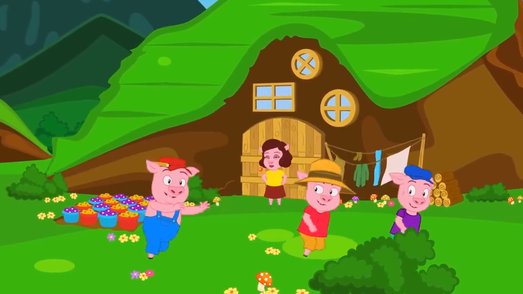 三只小猪 Three Little Pigs