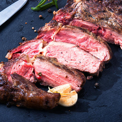 澳洲安格斯黑牛谷饲280天以上精选原切西冷牛排160gx6片