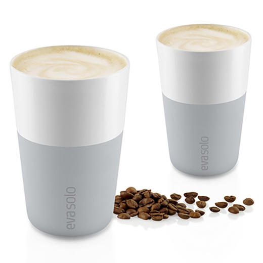 丹麦Eva solo北欧简约时尚拿铁对杯-冷灰色 商品图0