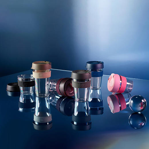 澳大利亚keepcup拼色彩环玻璃杯 商品图0