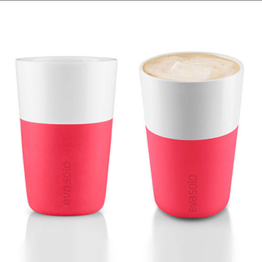 丹麦Eva solo北欧简约时尚拿铁对杯-樱桃红 商品图0