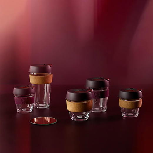 澳大利亚keepcup拼色彩环玻璃杯 商品图3