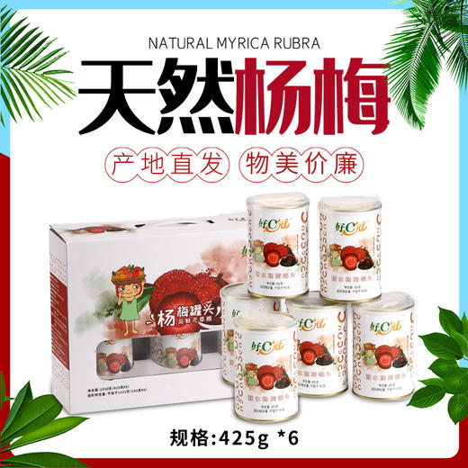 好C冠 杨梅罐头 425g/罐 商品图2