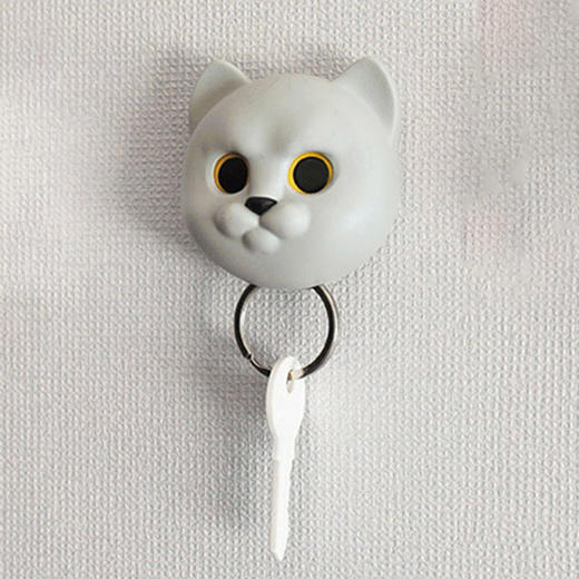 泰国Qualy进口创意猫咪钥匙扣-灰色 商品图0