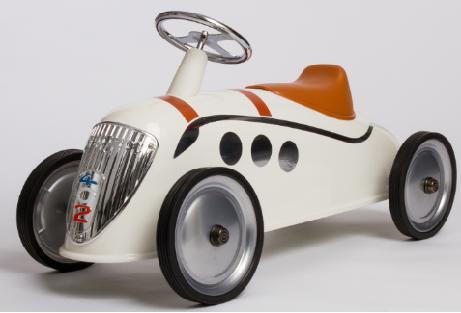 法国Baghera四轮金属复古儿童扭扭车（标致特别版白色） 商品图0