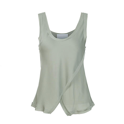 下摆不对称开叉背心 商品图1