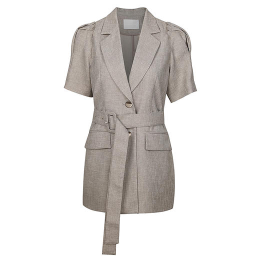 肩袖压褶短袖西服 商品图1