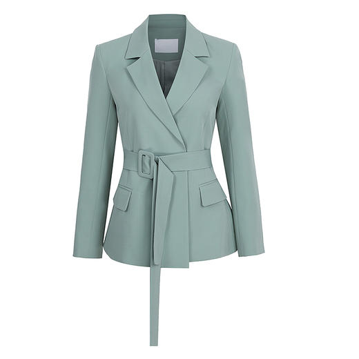 多量后下摆收腰西服 商品图1