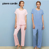 【大暑清凉购】皮尔卡丹 女士圆领短袖睡衣套装休闲PC22105 商品缩略图0
