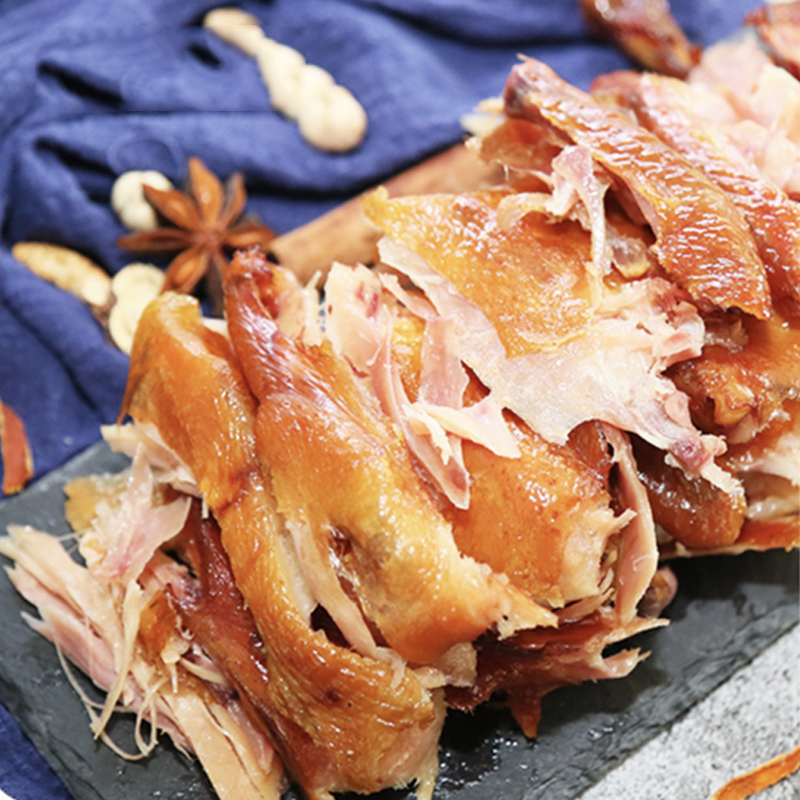 德州沈氏扒鸡500g 山东特产鸡肉零食烧鸡小吃熟食【一只装,两只装可选