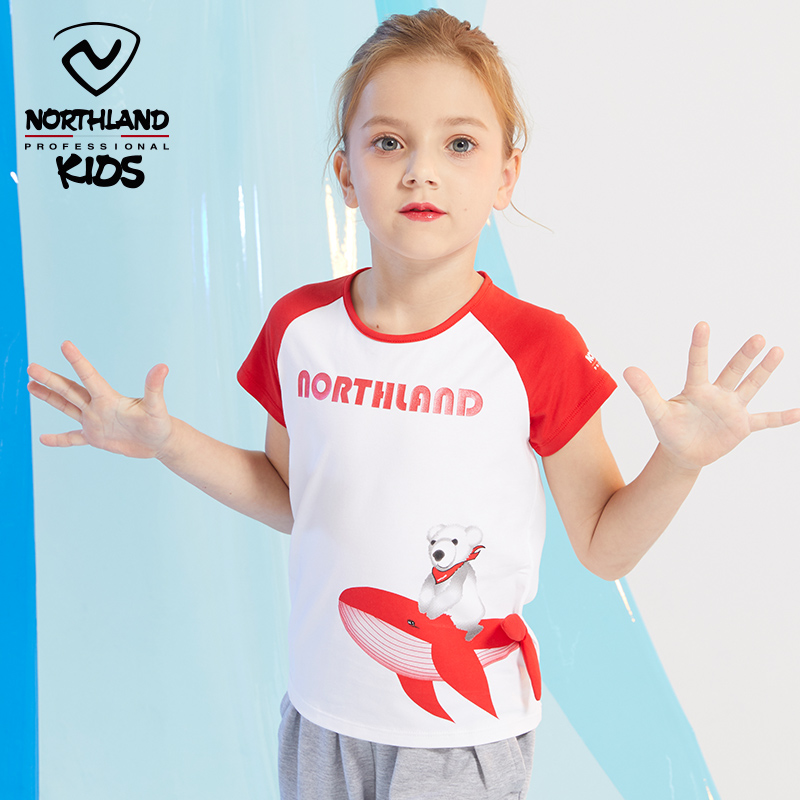 northland诺诗兰儿童 cb092210 儿童防蚊短袖t恤