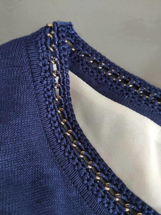 枣强发——z22针织工艺编织领口小衫上衣