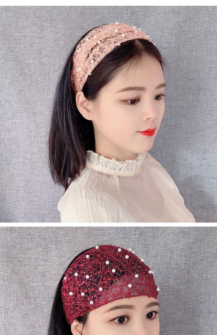 pdd-新款韩版宽边透气百搭遮白发发带