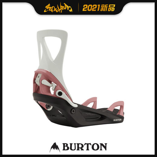 2021 BURTON STEP ON - WOMENS GRAY/BLACK/ROSE M 商品图0