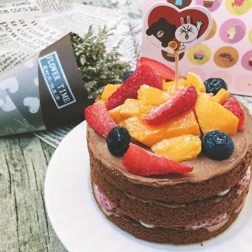 【香缇巧克力裸蛋糕】(插牌装饰随机) 商品图3