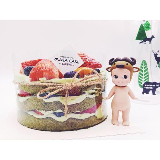 【宇治小山园抹茶鲜果乳脂裸蛋糕】(插牌装饰随机) 商品图3