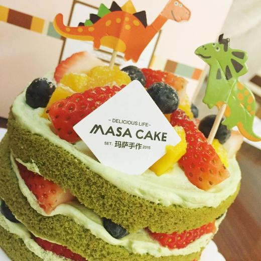 【宇治小山园抹茶鲜果乳脂裸蛋糕】(插牌装饰随机) 商品图4