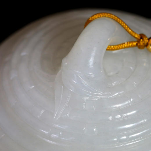 和田玉（白玉）籽料玉壶--竹编壶（宋鸣放6659）146.10g 商品图2
